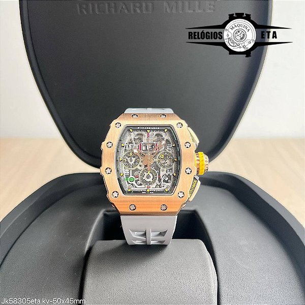 RICHARD MILLE FELIPE MASSA ROSÊ E CINZA ETA JK58305