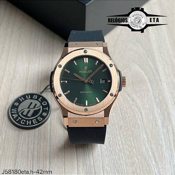 HUBLOT CLASSIC FUSION ROSE GREEN ETA J58180