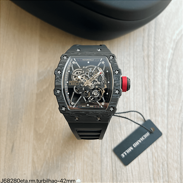 RICHARD MILLE TURBILHÃO 42mm PRETO ETA J68280