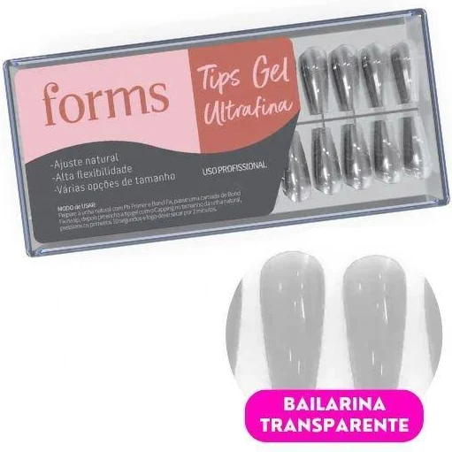 TIPS DE GEL 520 UNIDADES LEITOSA BAILARINA FORMS