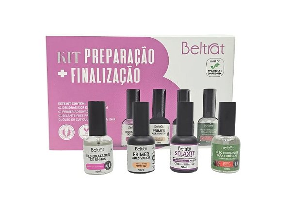 Kit Preparação + Finalização Beltrat Contém 04 Produtos