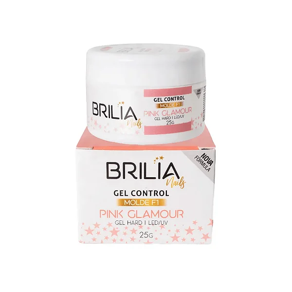 Gel Control Pink Glamour 25g Brilia Nails