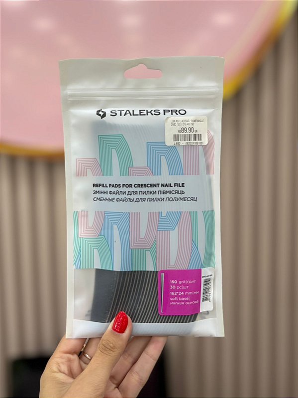 Lixa Refil Adesivo Bumerangue Grão 240 Staleks - 10 unidades