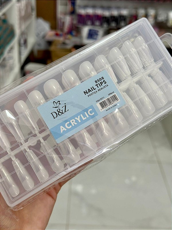 Postiça Realista Leitoso Bailarina 240Unidades BS08 D&Z