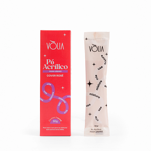 Pó Acrílico Volia Cover Rosé 30g