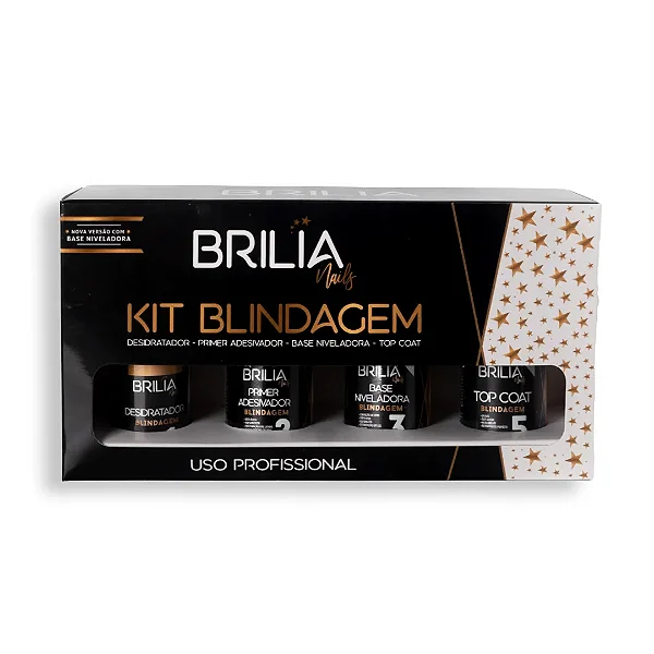 Kit Blindagem Brilia Nails 04 Unidades