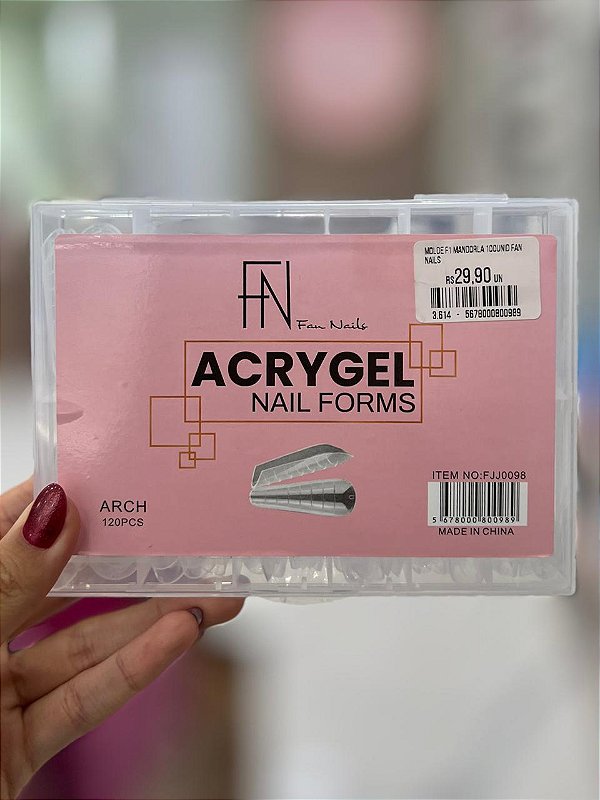 MOLDE F1 MANDORLA 100UNID FAN NAILS