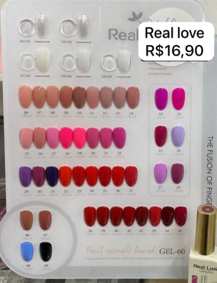 Esmalte em Gel 10ml Linha PRO Real Love