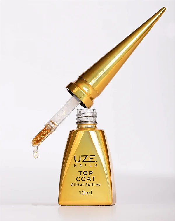 TOP COAT GLITTER FOFINEO 12ML UZE NAILS