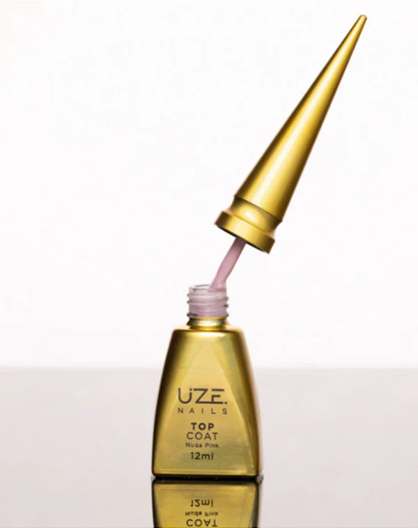TOP COAT NUDE PINK 12ML UZE NAILS