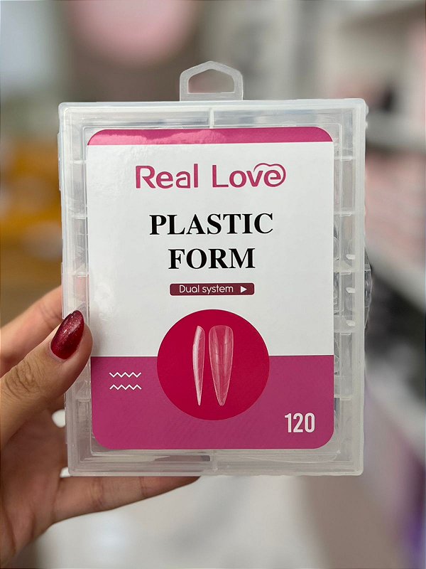 Molde F1 para Alongamento de Unhas 120 Unid. Amendoada REAL LOVE