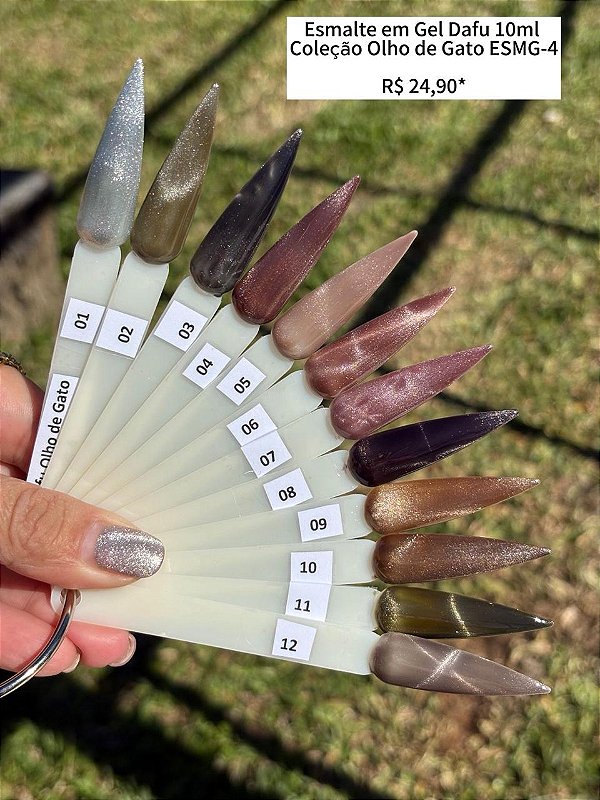 Esmaltes em Gel Magnético Dafu Olho de Gato Cat Eye 10ml ESMG-4