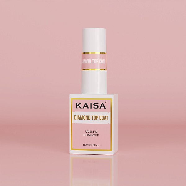 Top Coat Diamond KAISA 15ml - Brilho e Proteção Profissional