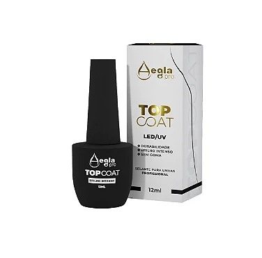Top Coat Aegla Clear Brilho Intenso Pro 12ml