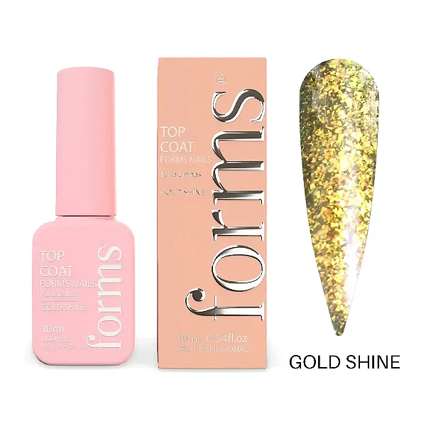TOP COAT FORMS GOLD SHINE 10ML