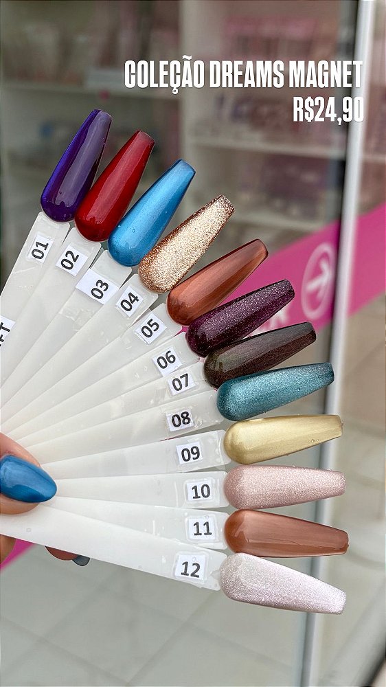 Esmaltes em Gel Magnético Dafu Coleção Dreams magnet 10ml