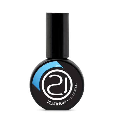 Top Coat Platinum Nails 21 12ml UV LED Finalizador Brilho Profissional Para Unhas