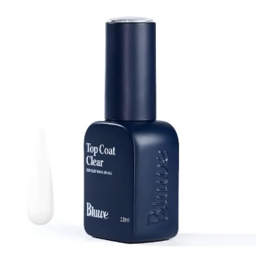 Top Coat Bluwe Clear 11ml UV LED Para Finalização De Unhas Em Gel