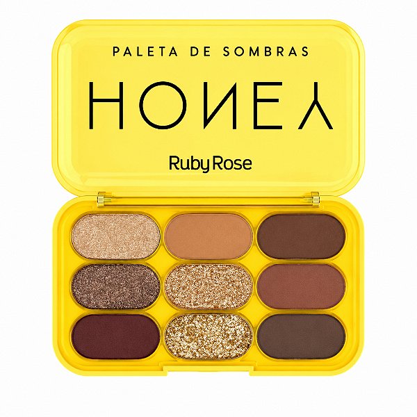 Paleta De Sombras Ruby Rose Honey Para Olhos Maquiagem Profissional