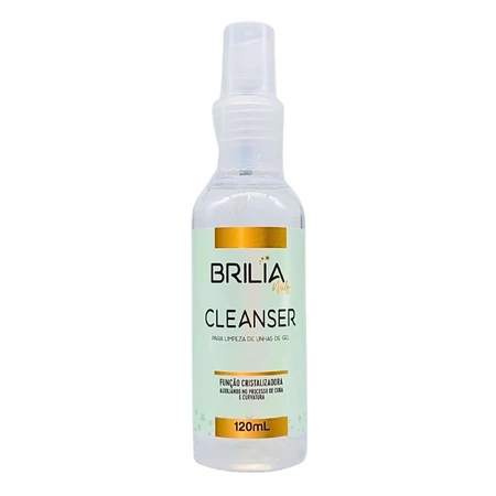 Cleanser Brilia 120ml Para Unhas Gel Alongamento Blindagem Nail Designer