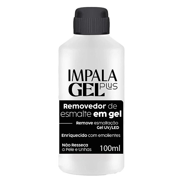 Removedor De Esmalte Em Gel Impala Gel Plus 100ml UV LED Para Unhas