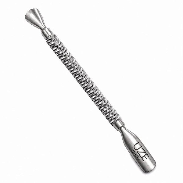 Espátula Uze Nails Aço Inox Ponta Dupla Para Cutícula Gel Blindagem Profissional
