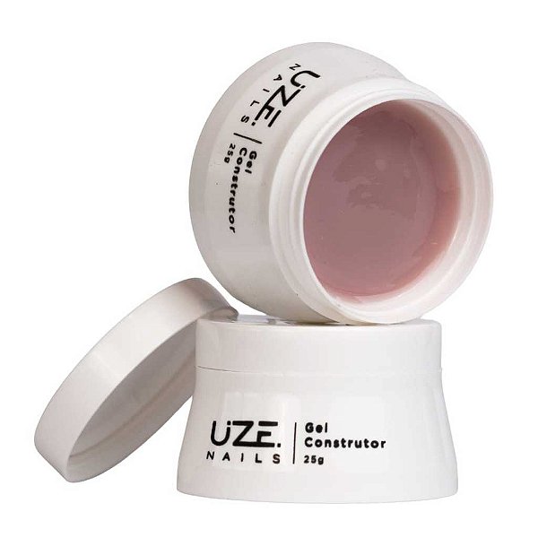 Gel Construtor Uze Nails 25g UV LED Alongamento Fibra Molde F1 Unhas Gel Variações:Nude Perfeito