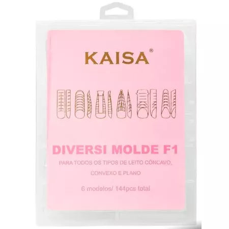 Molde F1 Diversi 144pcs 6 Modelos Para Alongamento De Unhas Gel Polygel