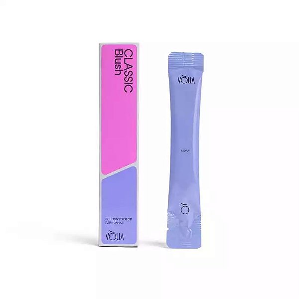 Gel Alongamento Unha Vòlia Refil Sache Bisnaga Economica Variações:Gel Classic Blush 14g