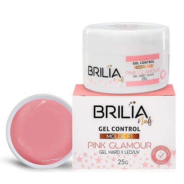 Gel Brilia Nails 25g UV LED Para Alongamento De Unhas Control Autonivelante Variação:Control Pink Glamour