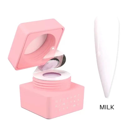 Gel Construtor Forms 24g UV LED Para Alongamento De Unhas Fibra Molde F1 Variação:Gel Milky