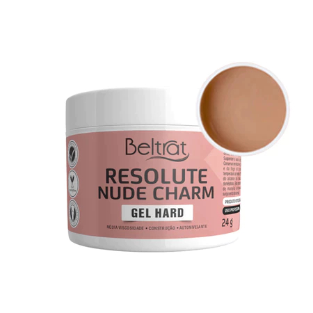 Gel Resolute Beltrat 24g UV LED Para Alongamento De Unhas Gel Construtor Variação:Gel Nude Charm