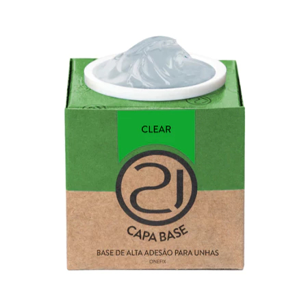 Ecoline ONEFix Capa Base Nails 21 13g UV LED Para Alongamento Blindagem Unhas Variação:Clear