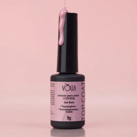 Sachê Top Coat Vólia 9g Selante Finalizador Unhas Gel Fibra UV LED Variação:Cover