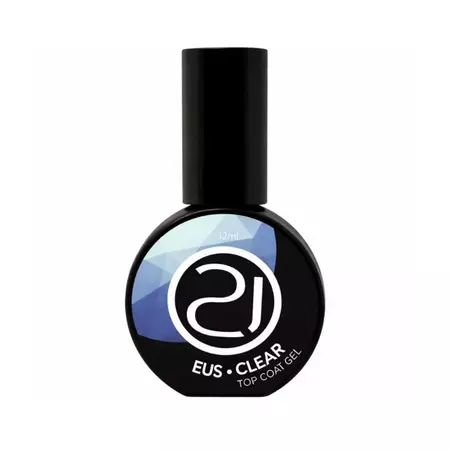 Top Coat Nails 21 Eus 12ml UV LED Cover Clear Shimmer Finalizador Para Unhas Variação:Clear