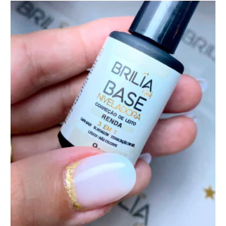 Base Niveladora Brilia 10ml Para Unhas Gel UV LED Blindagem Alongamento Variação:Base Niveladora Renda