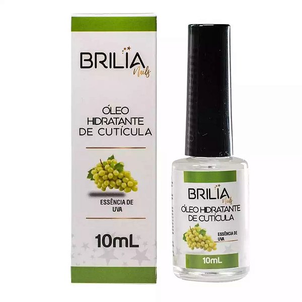 Óleo De Cutícula Brilia 10ml Uva Morango Maçã Hidratante Para Unhas Variação:Essência de Uva