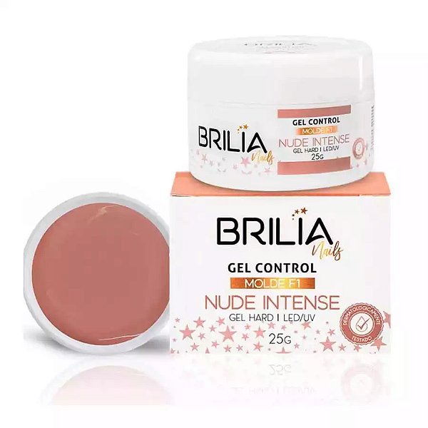 Gel Brilia Nails 25g UV LED Para Alongamento De Unhas Control Autonivelante Variação:Control Nude Intense