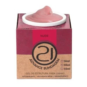 Gel Blindagem Ecoline Advance 32g UV LED Para Unhas Banho De Gel Alongamento Variação:Nude