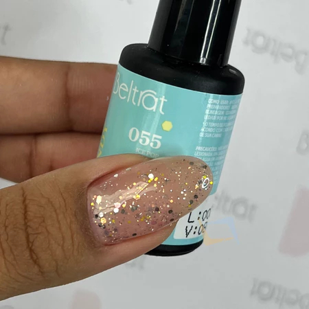 Base Para Unhas Em Gel Candy Beltrat 10ml UV LED Para Blindagem E Esmaltação Variação:055 Ice Pop