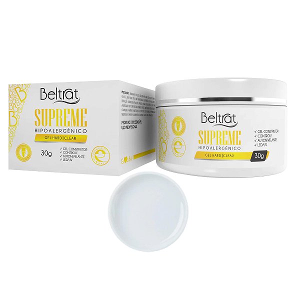 Gel Supreme Beltrat 24g UV LED Para Alongamento De Unhas Pink Nude Variação:Clear