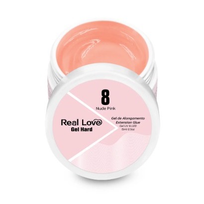 Gel Hard Real Love 15ml UV LED Para Alongamento De Unhas Profissional Variação:08