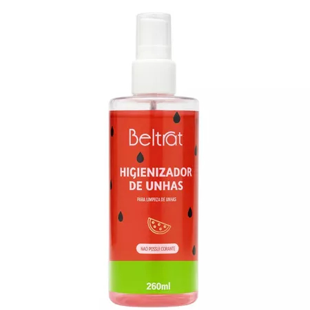 Higienizador De Unhas Beltrat 260ml Spray Para Limpeza Nail Designer Variação:Melancia