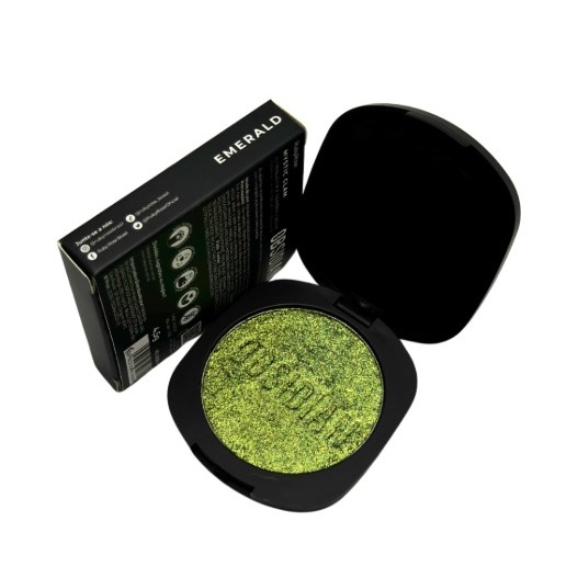 Ruby Rose Obsidian Mystic Glam Iluminador e Sombra Cream Maquiagem Brilho Intenso Variação:Emerald