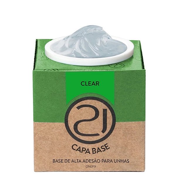 Ecoline ONEFix Capa Base 28g Nails 21 UV LED Para Alongamento De Unhas Variação:Clear