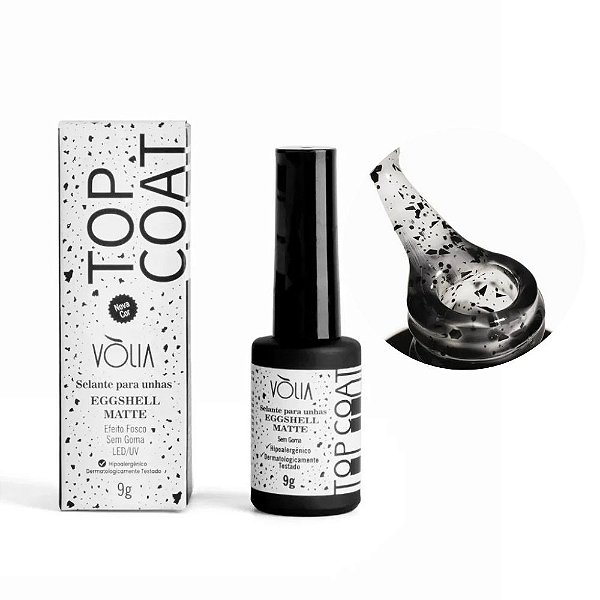 Top Coat Selante Vòlia 9g UV LED Para Unhas Em Gel Alongamento Nail Designer Variação:Eggshell Matte