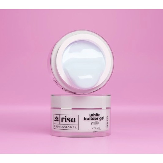 Gel Builder Hard Risa 50g UV LED Para Alongamento De Unhas Variação:Milk