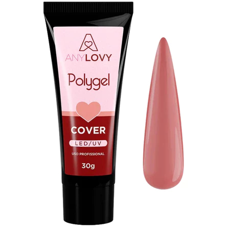 Polygel Anylovy 30g UV LED Para Alongamento De Unhas Cover Branco Profissional Variação:Cover
