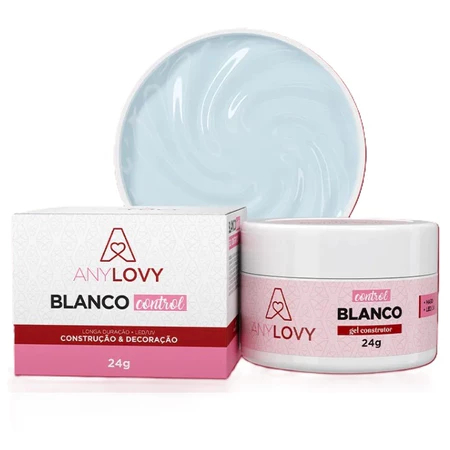 Gel Anylovy 24g UV LED Para Alongamento De Unhas Construtor Control Cover Nude Variação:Control Blanco