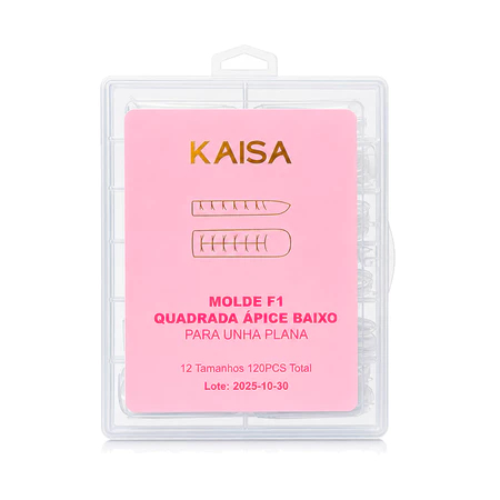 Molde F1 Kaisa Ápice Baixo 100pcs Para Unha Plana Gel Acrigel Alongamento De Unhas Variação:Quadrada